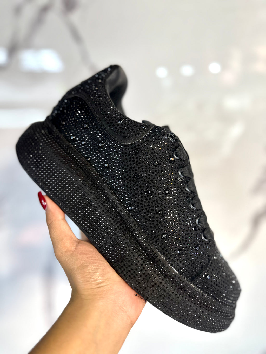 Alexander McQUEEN Black piedras total